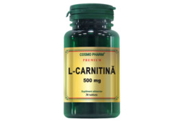 L-Carnitina 500 mg Premium, 30 tablete, Cosmopharm 