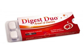 Digest Duo arsuri si durere, 10 comprimate masticabile, Healt Advisores 