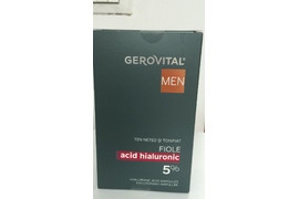 Fiole Acid Hyaluronic 5%, 10 fiole x 2 ml,  Gerovital Men