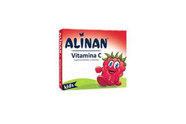 Alinan Vitamina C Kids zmeura, 20 comprimate, Fiterman Pharm