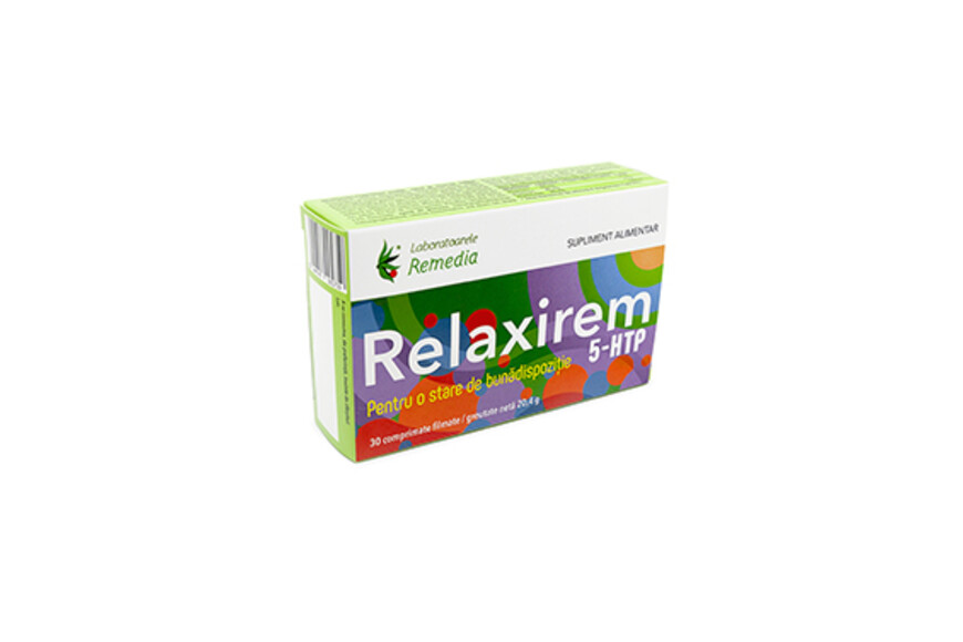 Relaxirem 5 Htp, 30 Comprimate, Remedia