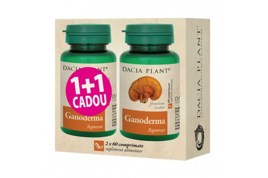 Ganoderma comprimate, Oferta 1+1, Dacia Plant