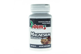 Magneziu 375mg, 90 comprimate, Adams Vision