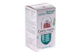 Calciu Marin + Vitamina D2, 30 capsule, Rotta Natura