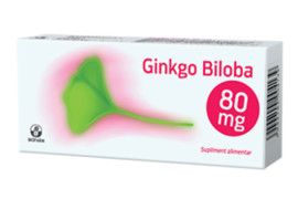 Ginkgo Biloba 80mg, 30 comprimate, Biofarm