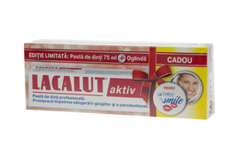 Lacalut Aktiv , Pasta de dinti medicinala Cu Oglinda Cadou x75ml Zdrovit