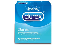 Prezervative Classic, 3 bucati, Durex 