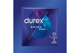 Prezervative extra safe, 3 bucati, Durex