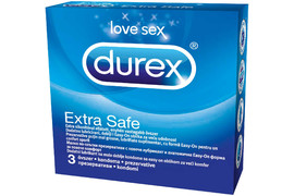 Prezervative extra safe, 3 bucati, Durex