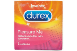 Prezervative pleasure me, 3 bucati, Durex