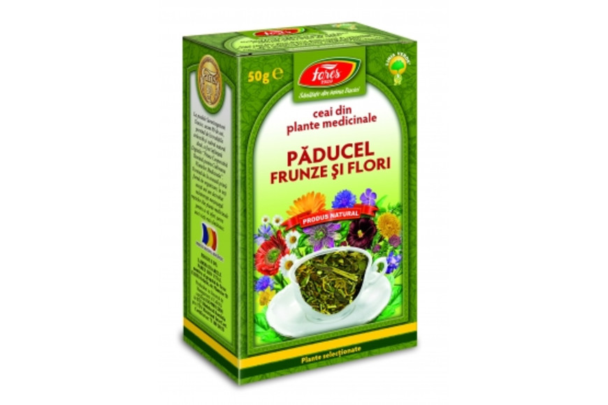 Ceai Paducel Cu Frunce si Flori Vrac x50g, Fares