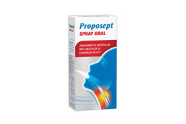 Proposept spray oral cu nalba si tinctura de propolis, 20 ml, Fiterman