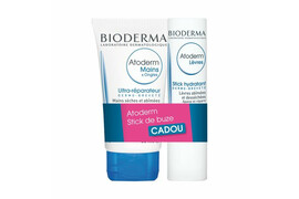 Pachet Promo Bioderma: Crema de maini Atoderm, 50 ml + Stick buze Atoderm, 4 g