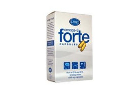 Omega-3 Forte 1000 mg, 64 capsule, Lysi