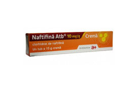 Naftifina crema,10 mg/g, 15 g, Antibiotice SA