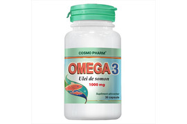 Omega 3 Ulei de somon 1000 mg, 30 capsule, Cosmopharm 