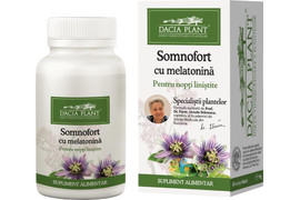 Somnofort cu melatonina specialistii plantelor, 60 comprimate, Dacia Plant