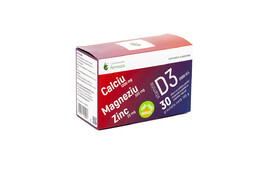 Ca+Mg+Zn+ Vitamina D3 ,30 Plicuri, Remedia