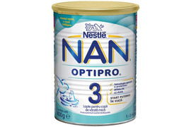Lapte praf NAN Optipro Nr 3, 400 g 1-2 ani, Nestle 