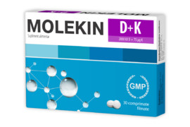 Molekin D + K, 30 comprimate, Zdrovit 