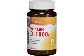 Capsule Vitamina D-1000 IU, 90 capsule, Vitaking