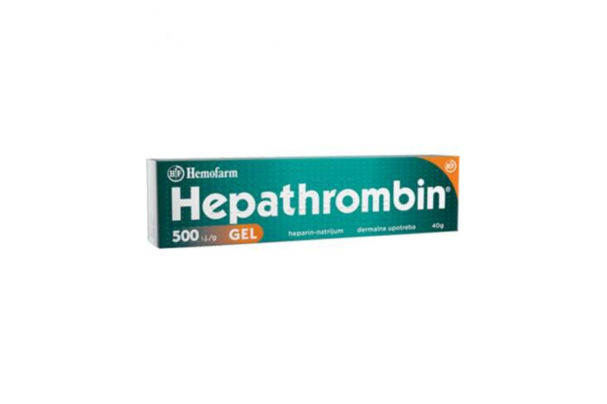 Hepathrombin gel, 500 UI/g, 40 g, Hemofarm