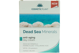 Crema de zi anti-aging cu minerale de la Marea Moarta, alge marine si acid hialuronic cu SPF15 - Dead Sea Minerals, Cosmetic Plant 