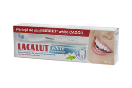 Pasta de dinti medicinala Lacalut White Alpenminze75ml Oferta Cu Periuta Cadou, Theiss Naturwaren