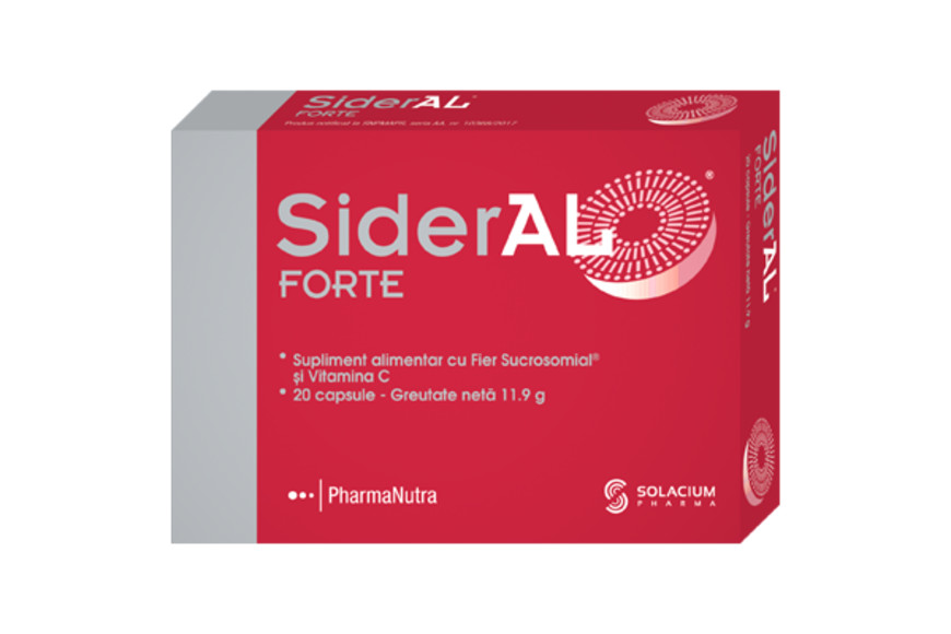 Sideral Forte fier sucrosomial anti-anemie, 30 cps, Solaciu : Bebe Tei