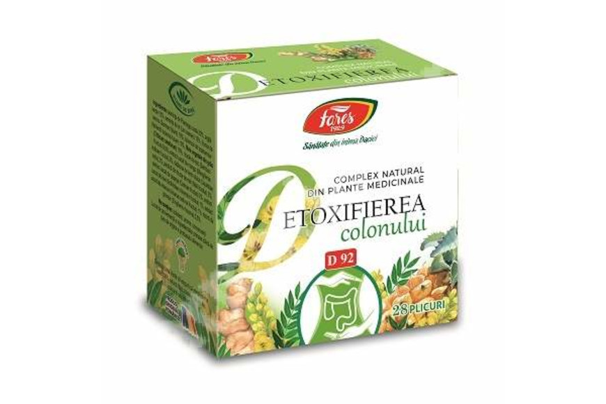 Detoxifierea Colonului Complex 28 plicuri, Fares