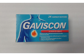 Gaviscon cu aroma de capsuni, 24 comprimate, Reckitt Benckiser