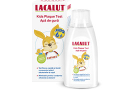 Apa de gura pentru copii peste 6 ani Lacalut Kids Plaque Test, 300 ml, Theiss Naturwaren 
