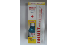 Pasta de dinti medicinala Lacalut White Repair 75 ml oferta cu apa de gura 100ml gratuit, Theiss Naturwaren
