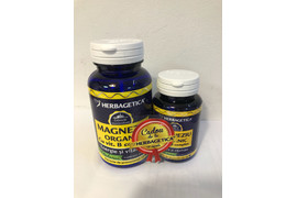 Magneziu organic cu Vitamina B complex oferta 60+10 capsule, Herbagetica