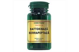 Nattokinaza Serrapeptaza Premium 30 comprimate, Cosmopharm