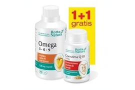 Omega 3-6-9, set 90 comprimate Oferta + 30 comprimate Coenzima Q10 15mg , Rotta 