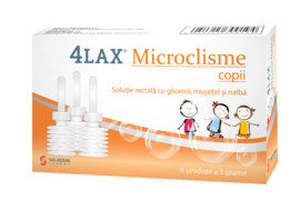 4Lax Microclisme pentru copii 6 unidoze x 3 g, Solacium Pharma