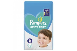 Scutece Nr. 6 Active Baby Extra Large, +15 kg, 10 bucati, Pampers