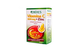 Vitamina C 600 mg + Zinc 60 comprimate, Beres Pharmaceuticals Co