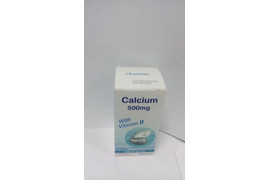 Calciu 500mg Plus Vitamina D, 60 comprimate, Pharmex
