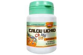 Calciu Lichid Ca Mg D3, 30 capsule, Cosmopharm