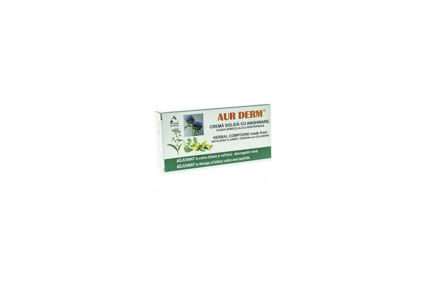 Aur Derm Supozitoare Anghinare, 10 bucatix 1.5g, Laurmed