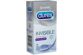Prezervative Invisible Ultra Lubricat10 bucati, Durex 