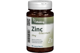 Zinc gluconate 30 mg, 90 tablete, VitaKing