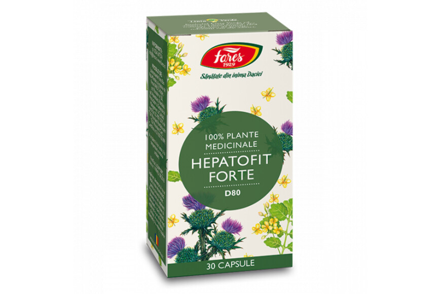 Hepatofit Forte D80, 30 capsule, Fares