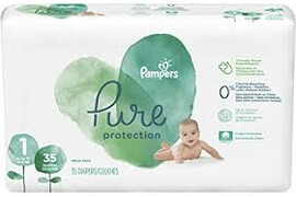 Scutece PAMPERS Pure Protection nr 1, Unisex, 2-5 kg, 35 buc