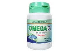 Omega 3 ulei de peste, 30 capsule, Cosmopharm