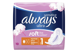 Always Sensitive Ultra Plus, 10 tampoane, Procter & Gamble