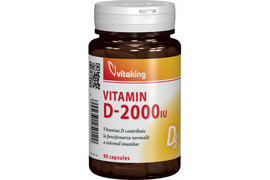 Vitamina D 2000UI, 90 capsule, VitaKing