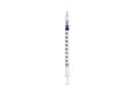 Seringa  insulina cu ac detasabil,1 ml, 27G X 1/2